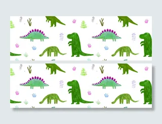 手绘动物底纹高清