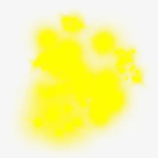 黄色十字光免抠免抠