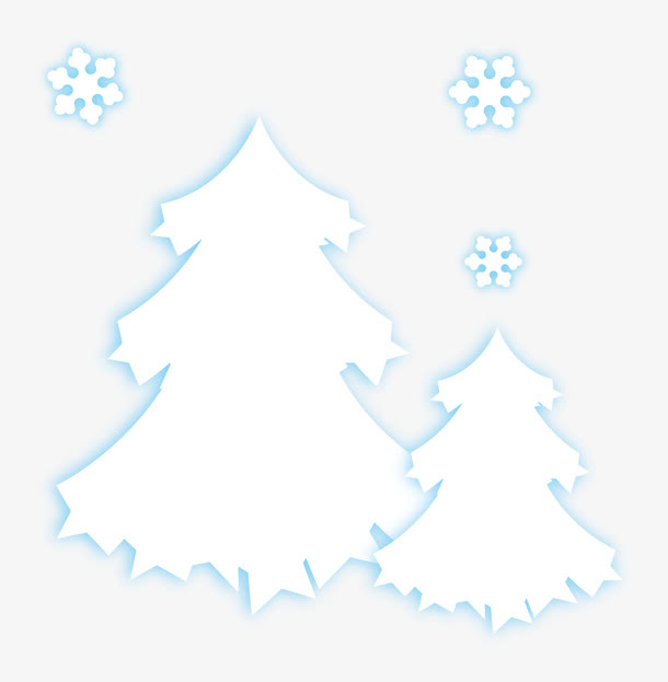 圣诞雪景免抠