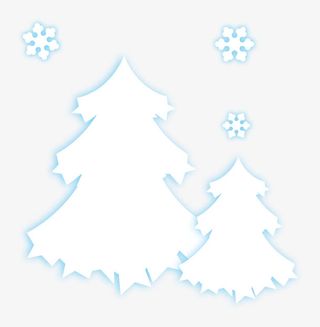 圣诞雪景免抠