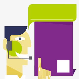 创意卡通问答背景矢量素材