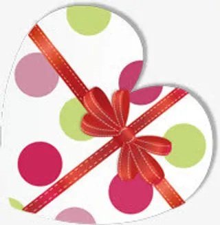 爱心卡通圆斑礼盒七夕情人节免抠