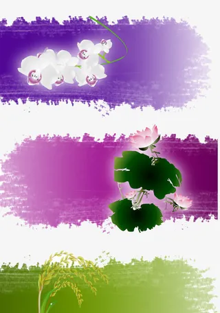 紫色清新温馨留言框元素免抠