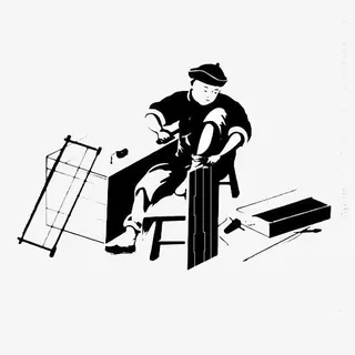 做木具的工匠免抠