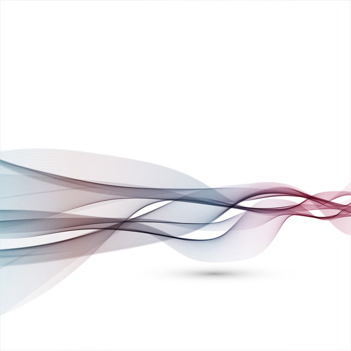 在白色背景上波浪形的抽象形状高清