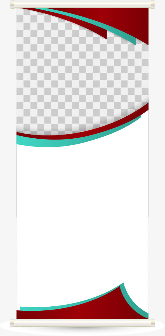 矢量创意易拉宝展架素材免抠