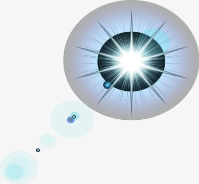 简约圆形创意星光科技免抠