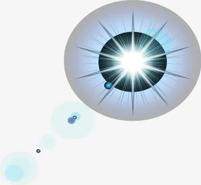 简约圆形创意星光科技免抠