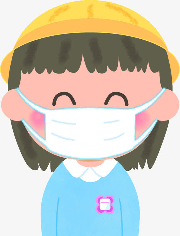 戴口罩的男孩免抠