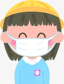 戴口罩的男孩免抠