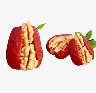 枣夹四片核桃仁免抠