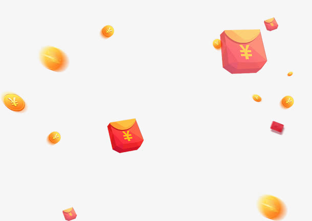 漂浮金币免抠