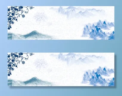 青花瓷中国风淘宝banner高清