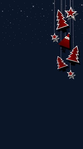 蓝色大气圣诞H5背景高清