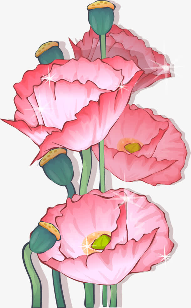 粉色荷花免抠