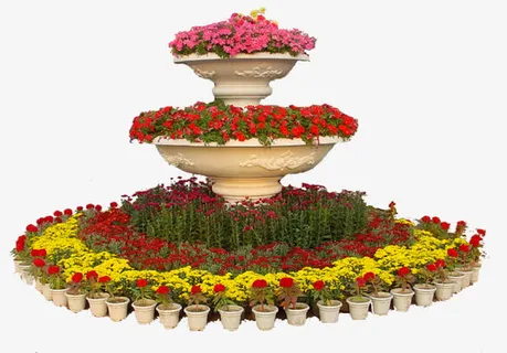 花圃花坛园艺免抠