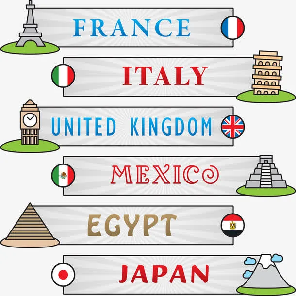 世界个别各国的著名建筑免抠