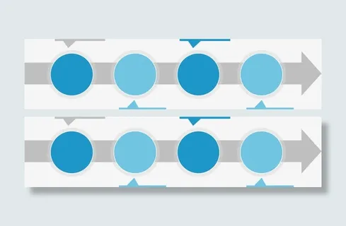 圆形箭头步骤流程ppt图表免抠