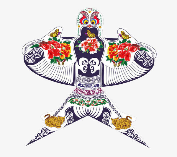 中国风纸鸢免抠