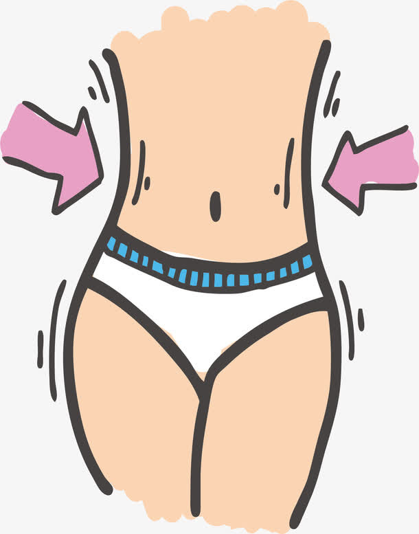 腰腹部瘦身免抠
