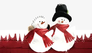 圣诞可爱雪人免抠