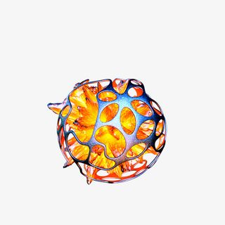 金属质感熔岩球免抠