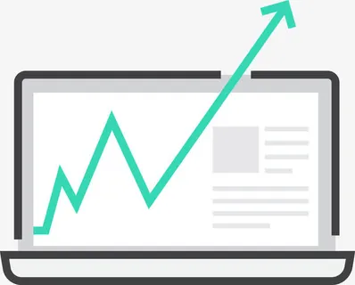 经济上升趋势图免抠