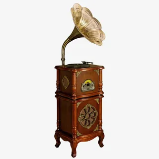 电子点唱机复古家具免抠