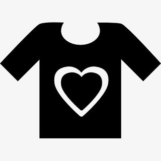 爱心T恤图标免抠