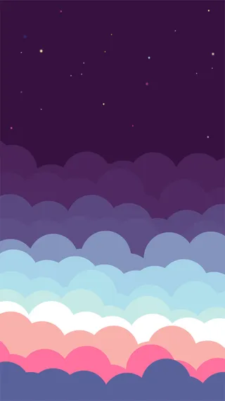 扁平云彩H5背景素材高清