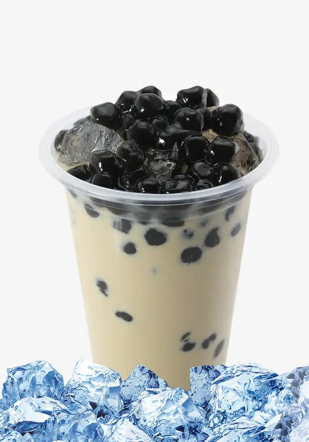 珍珠奶茶冷饮免抠