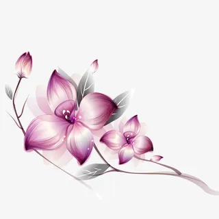 文艺清新花草海报设计装饰免抠