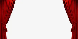 红色的布帘免扣素材免抠