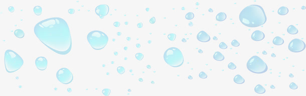 矢量水滴效果元素免抠