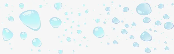 矢量水滴效果元素免抠