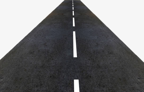 黑色沥青公路免抠
