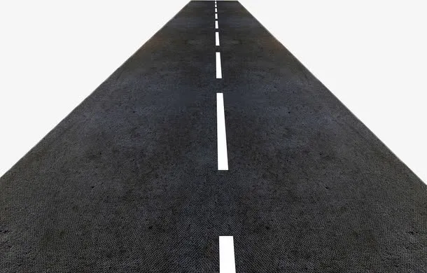 黑色沥青公路免抠