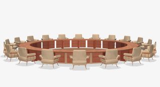 圆形会议桌免抠素材免抠