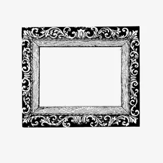 民族简约古典藏式边框免抠