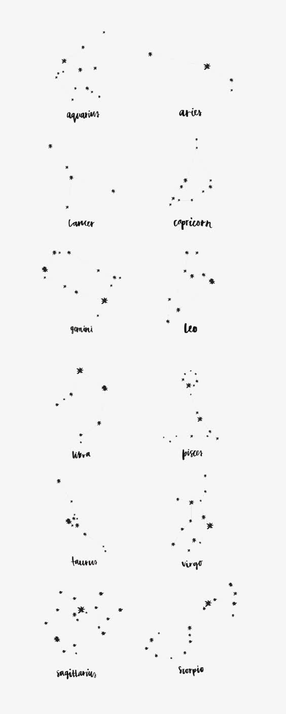 星座底纹免抠