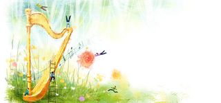 手绘春天背景高清