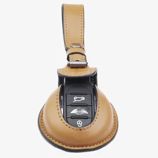 宝马低调复古黄色钥匙包免抠