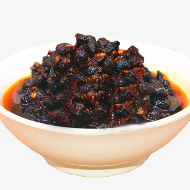 湖南猛辣豆鼓婉装素材免抠