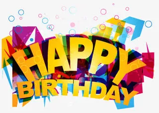 创意时尚立体生日背景矢量素材