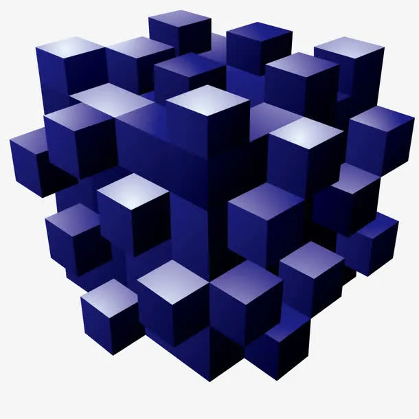 矢量科技几何物体免抠