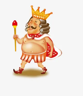 国王的新衣卡通配图免抠