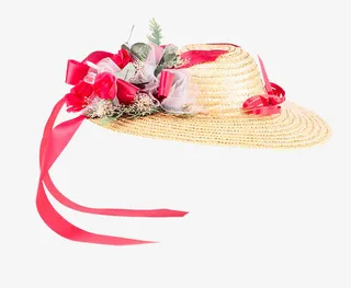 星星花草帽免抠