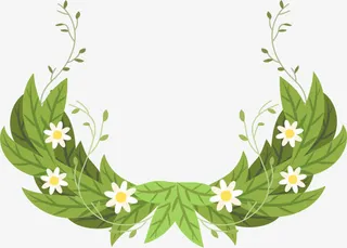 春暖花开白色小花免抠