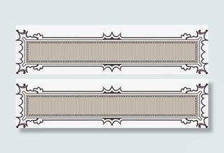 复古边框标题线免抠