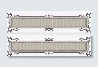 复古边框标题线免抠